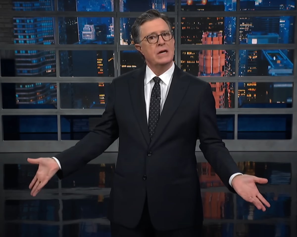 Stephen Colbert on Ghislaine Maxwell meeting with feds: 'We know exactly what they talked about' | Late-night TV roundup | The Guardian