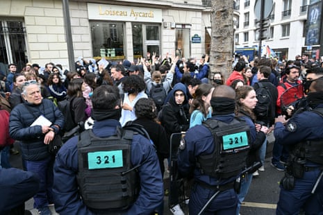 Police entered France's top political science school to remove dozens of students staging a pro-Palestine sit-in on Friday.