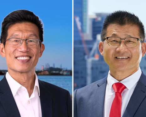 Two way composite of Howard Ong (left) and Sam Lim (right).
