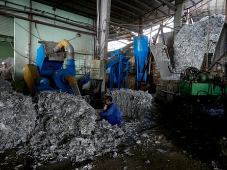 Aluminium from Tetra Pak cartons at Dong Tien paper recycling plant