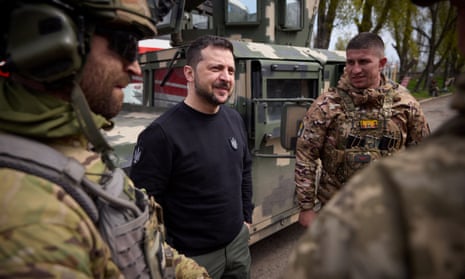 Russia-Ukraine struggle reside: Putin and Zelenskiy go to troops close to frontline | Russia 2 Ukraine's President Volodymyr Zelenskiy visits Donetsk regionUkraine's President Volodymyr Zelenskiy chats with Ukrainian service members, amid Russia's attack on Ukraine, during his visit in Donetsk region, Ukraine April 18, 2023.
