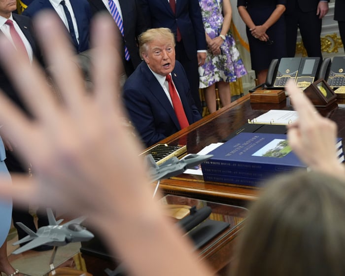 Trump says he’ll probably lose lawsuit brought by news outlets he banned from White House, blaming judge appointed by ‘TRUMP’ – live
