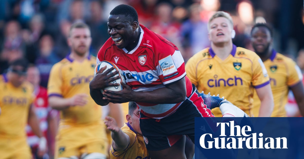 Gloucester prop Afo Fasogbon: ‘I’m quite chilled off the pitch – until it’s time to go to work’