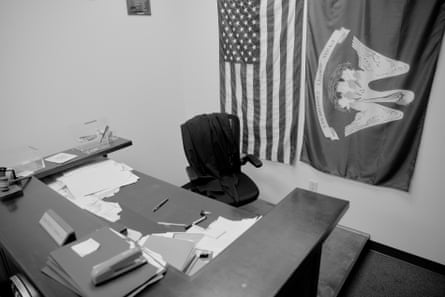 Justice Mark Spears’ courtroom in Marrero, Louisiana.