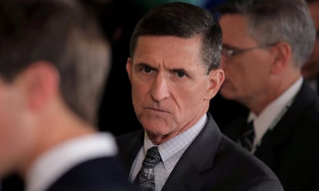 Michael Flynn at the White House on 13 February 2017.