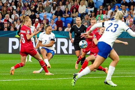 Lauren James scores for England