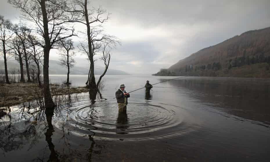 Salmon fishing on the River Tay
