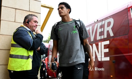It's a big day for Jarell Quansah, who today makes his first Premier League appearance for Liverpool.