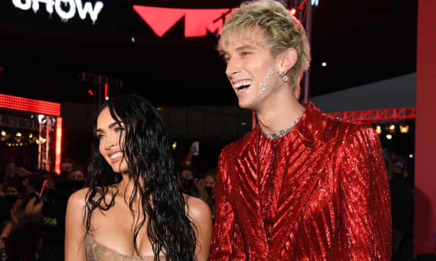 Megan Fox and Machine Gun Kelly attend the 2021 MTV Video Music Awards at Barclays Center