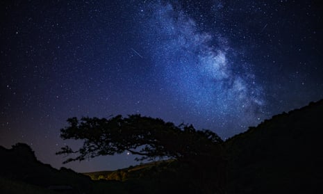 Milky Way, seen from the Valley of the Rocks in Exmoor, UK.