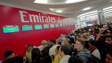 how record power point presentation 'I want to go home': passengers stranded by Dubai extreme floods – video