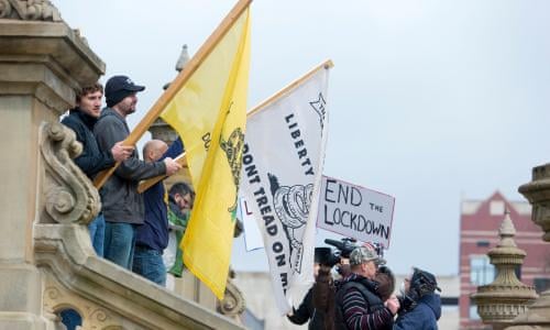 Rightwing Vigilantes On Armed Patrol After Fake Rumours Of Antifa Threat Us News The Guardian