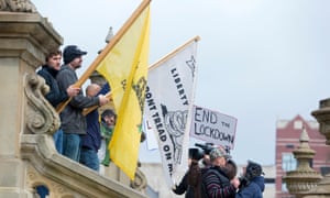 Protests Against Us Stay At Home Orders Gain Support From Rightwing Figures World News The Guardian