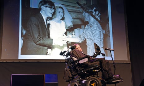 Stephen Hawking at the Starmus festival, Tenerife.