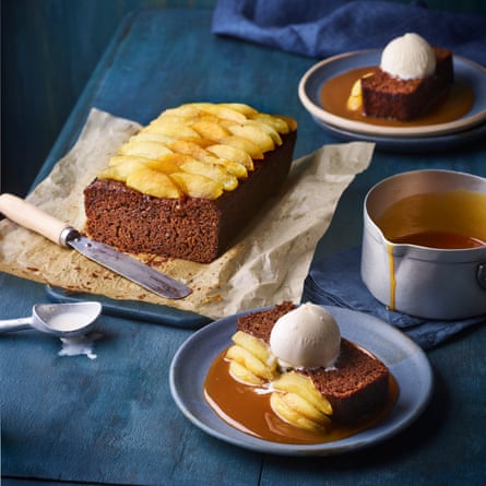 Sticky toffee apple cake.