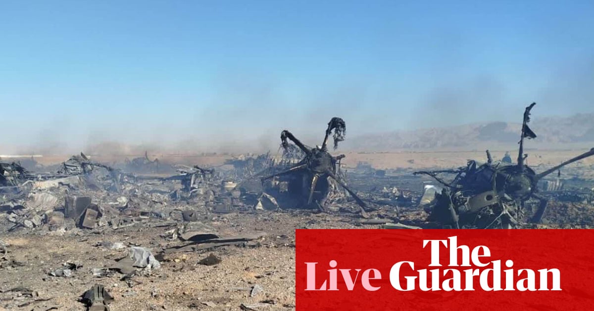 Middle East crisis live: Iran says at least five people killed by US-Israeli attacks during US pilot rescue operation