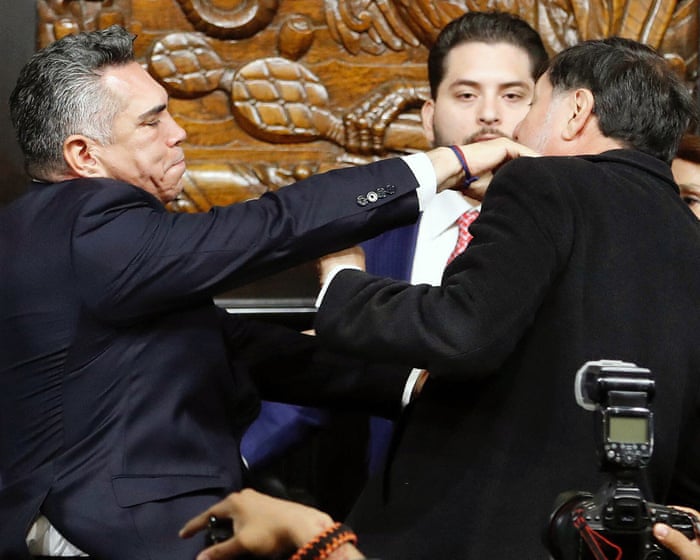 Brawl erupts in Mexico’s senate after debate over US military intervention to fight drug cartels