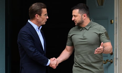 Kristersson meets Zelenskiy in Harpsund, Sweden