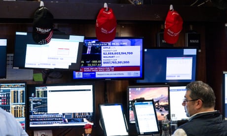 A trader at the New York stock market