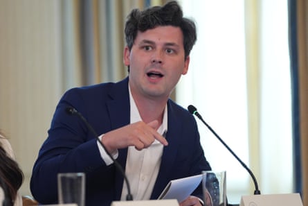 Turning Point USA influencer Cam Higby criticized the media during a roundtable on at the White House.
