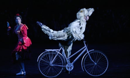 Yes, it’s a dog on a bicycle … The Bright Stream by the Bolshoi Ballet.