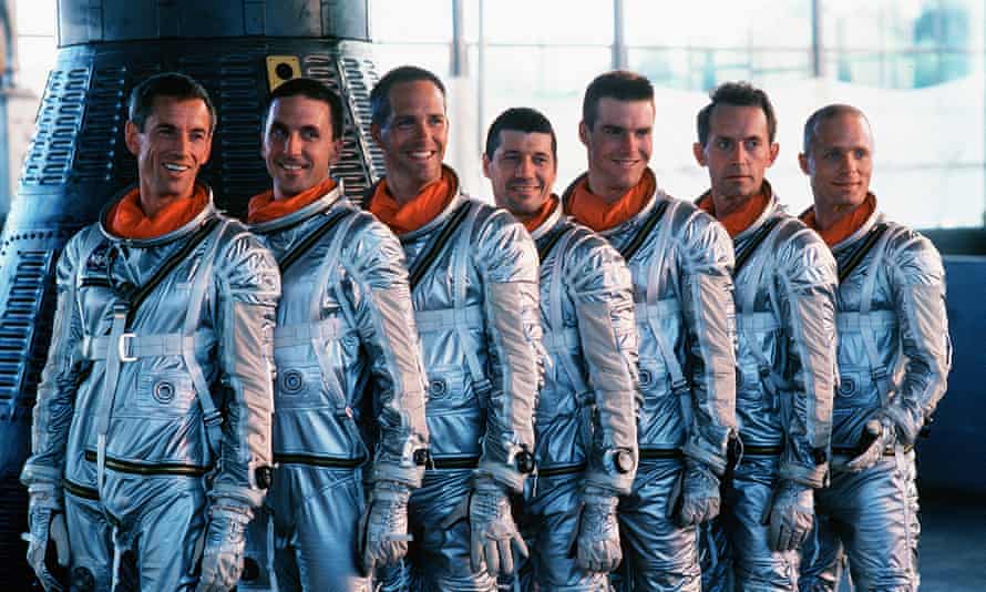 Ward, centre, in The Right Stuff.
