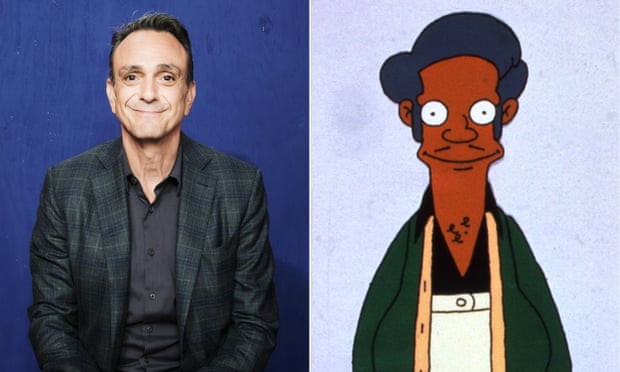 Hank Azaria and Apu of The Simpsons