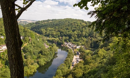 View over the River Wye at Symonds Yat