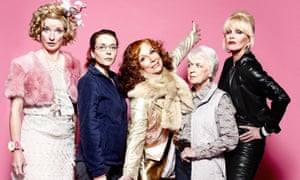 Jane Horrocks, Julia Sawalha, Jennifer Saunders, June Whitfield and Joanna Lumley in Absolutely Fabulous, 2011