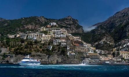 Positano, which is on the Sorrento-Amalfi bus route.