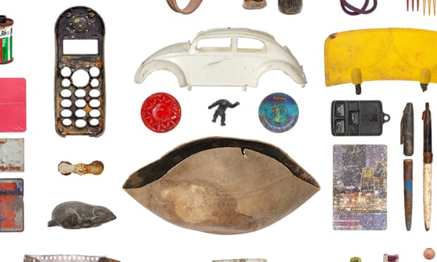 Objects found below the Dramrak and Rokin canals in Amsterdam, part of the Below the Surface exhibition.