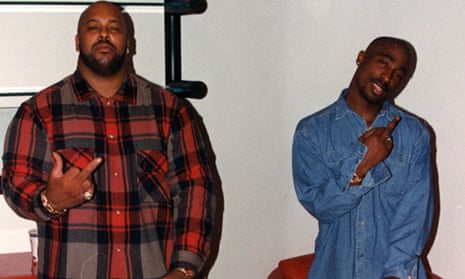 An archive photo of Suge Knight and Tupac Shakur, in Nick Broomfield’s documentary Last Man Standing.