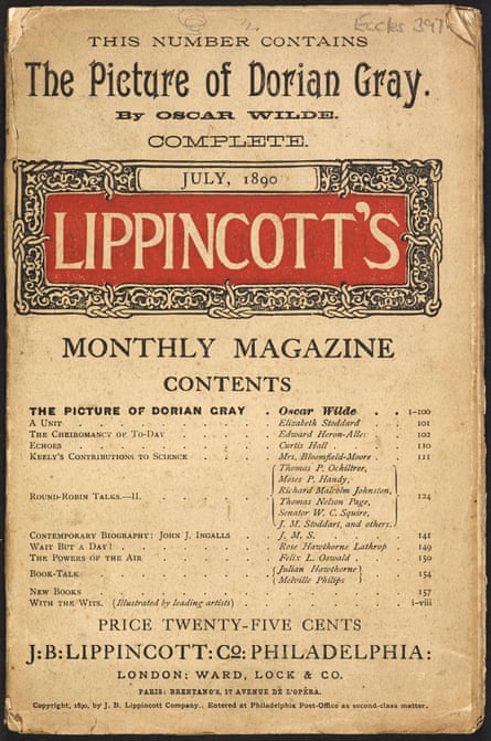 Lippincott’s magazine featuring The Picture of Dorian Gray.