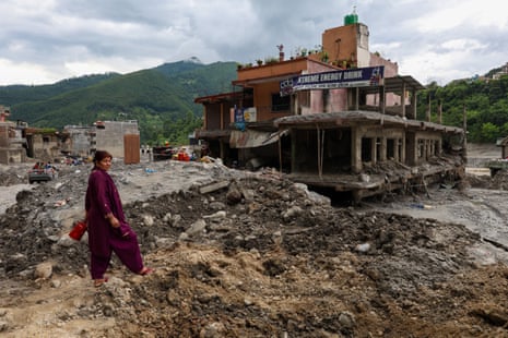 The aftermath of the flash flood in Trishuli, Nepal on 2 September 2026.