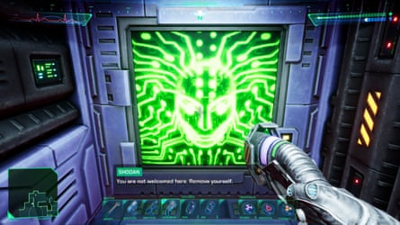 Captura de tela do remake de System Shock 2