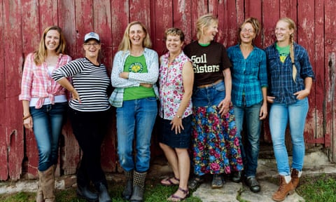 Wisconsin farmers (from left) Jen Riemer, Kriss Marion, Katy Dickson, Lisa Kivirist, Dela Ends, April Prusia, and Bethanee Wright are proud to call themselves Soil Sisters.
