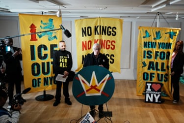 New York CityRobert De Niro speaks during a press conference.