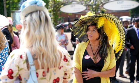 Milliner Carôllèe Emery checks out the opposition.