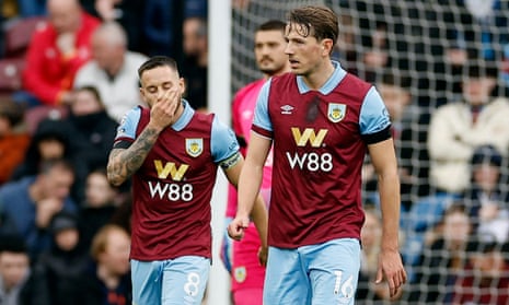 Burnley's Josh Brownhill and Sander Berge looks dejected after Newcastle United's Sean Longstaff scores their second goal.