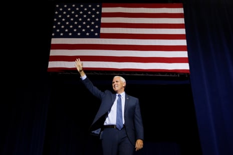 Mike Pence speaks at a campaign rally in Phoenix, Arizona in August 2016.