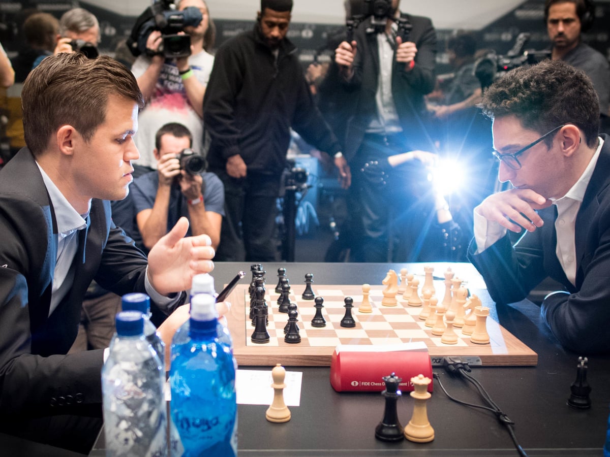 Magnus Carlsen misses win in Game 1 draw with Fabiano Caruana – as it  happened, World Chess Championship 2018