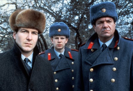 The film adaptation of Gorky Park (1983), starring William Hurt, left, as the Soviet detective Arkady Renko.