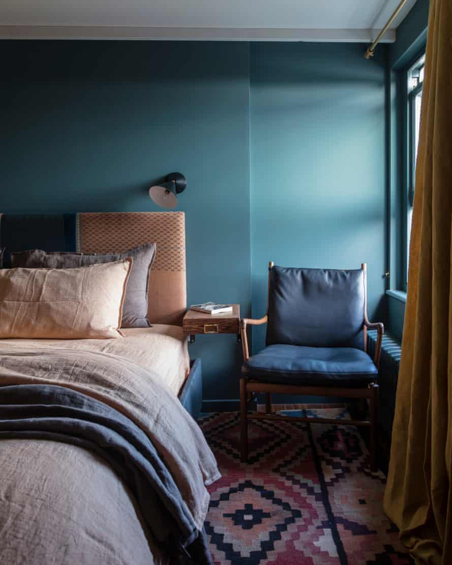 Flora Bathurst blue bedroom