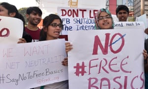 Protesters in Bangalore.