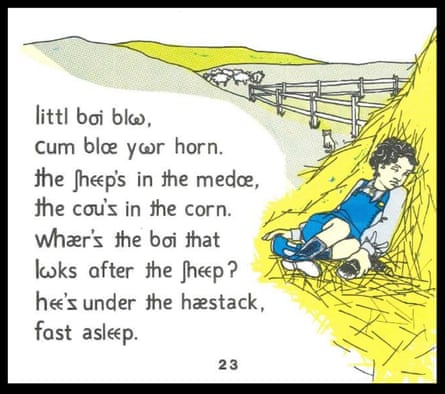 A page from a book written using ITA.