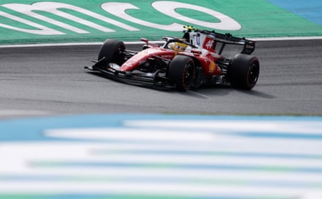 Lewis Hamilton in action