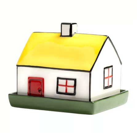 &k Amsterdam Haines House Butter Dish, Multi