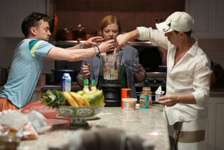Kieran Culkin, Sarah Snook and Jeremy Strong in Succession.