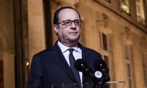 Francois Hollande makes a statement on the Paris shooting