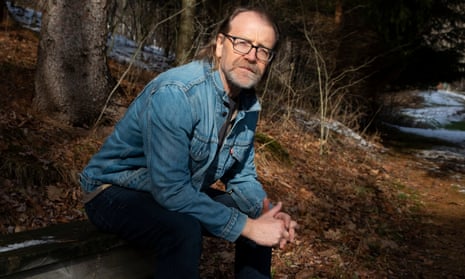 George Saunders photographed by his daughter at home in New York State.